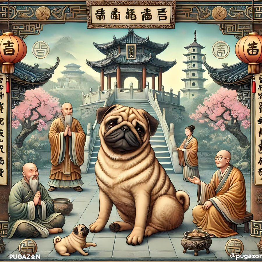 Pugs as symbols of good luck and fortune in ancient China