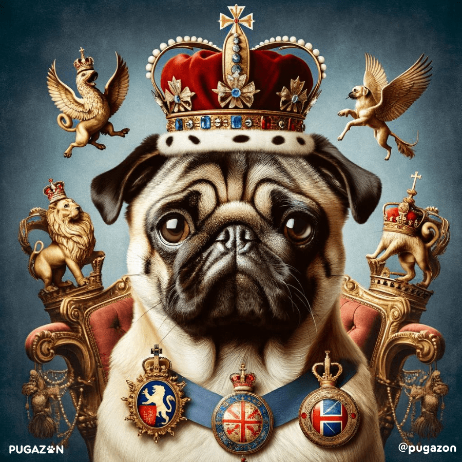 pugs in Buckingham palace