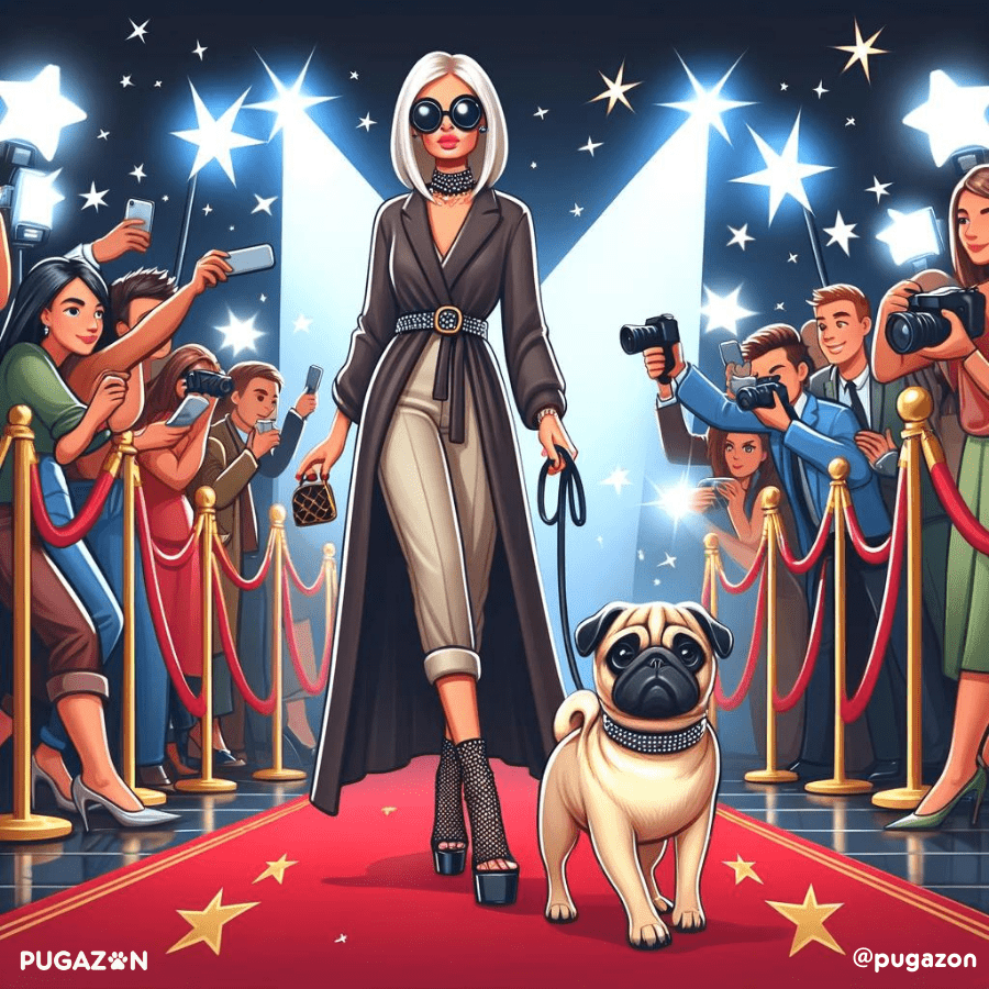 famous celebrities with pugs