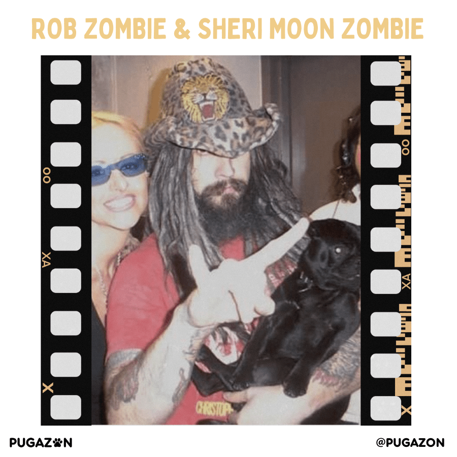 ROB ZOMBIE & SHERI MOON ZOMBIE WITH A PUG
