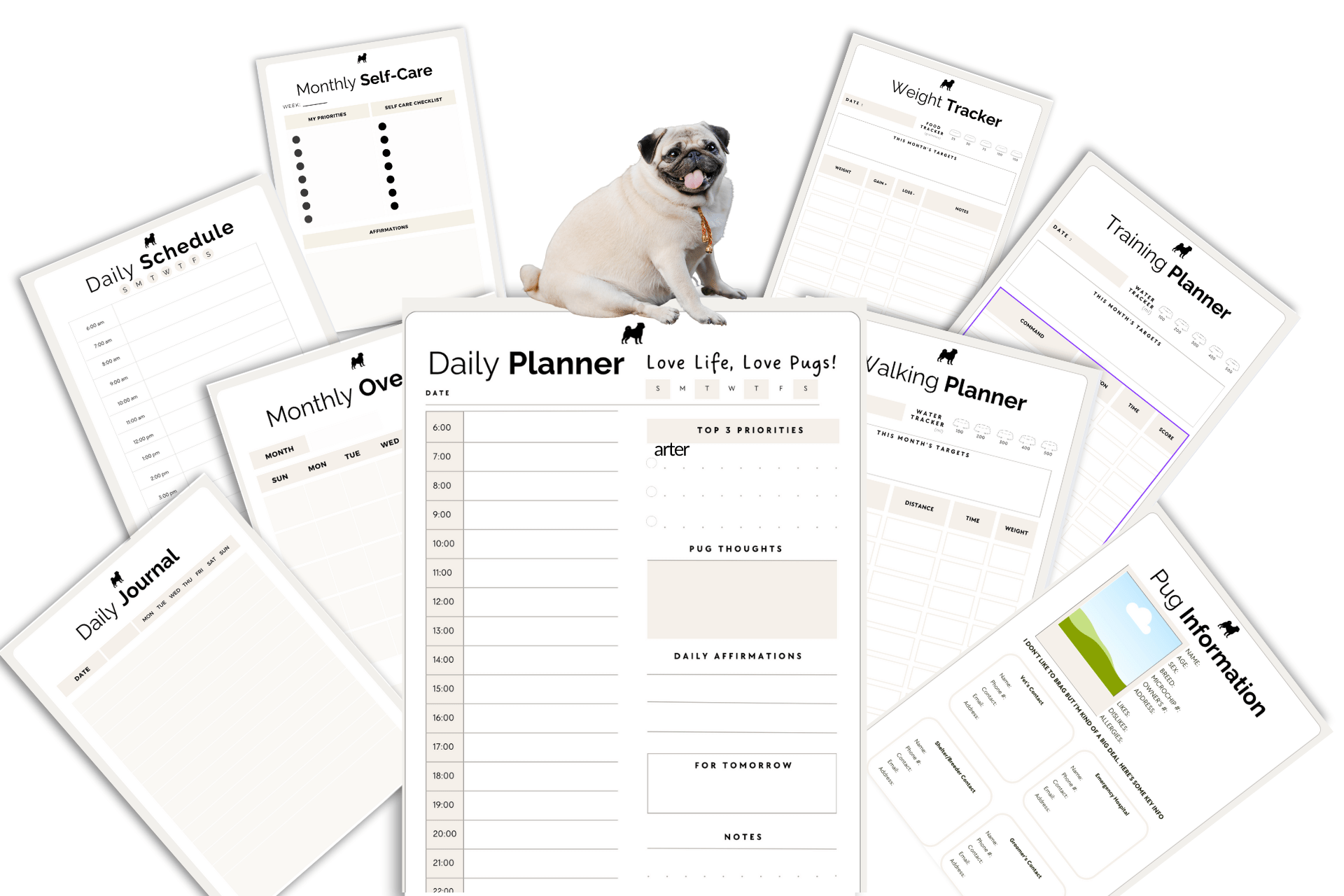 STARTER EDITION PLANNER AND TRACKER MOCKUP TEMPLATES