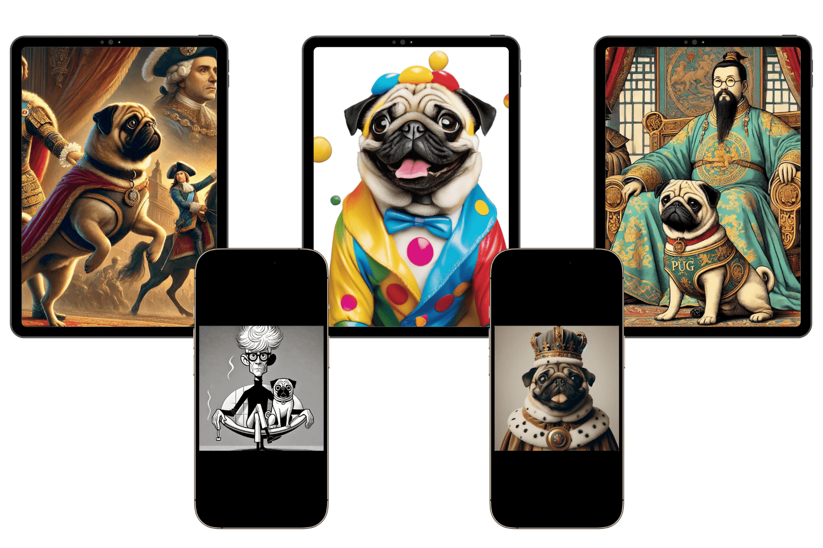 pug ebook illustrations and graphics